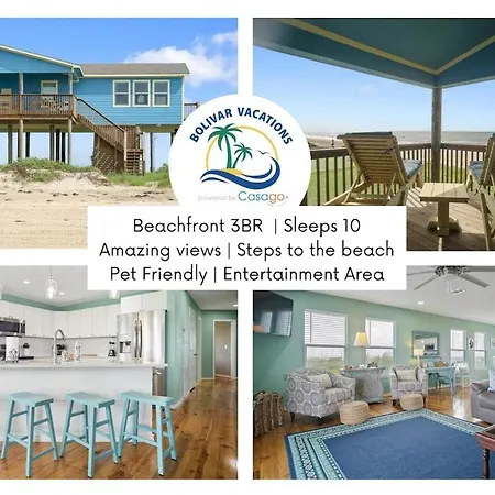 Cottage Del Mar - 3Br Beachfront, Sleeps 10, Views
